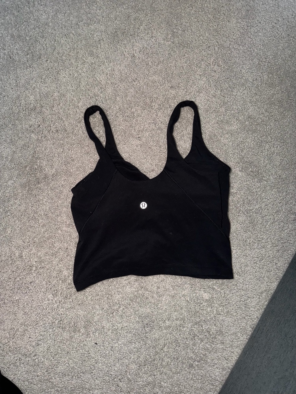 lululemon athletica Black Cropped Align tank size 2